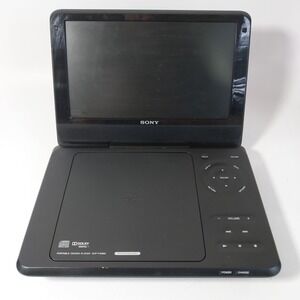 Sony Model DVP-FX980 Black Portable CD/DVD Player With Screen Untested No Cable